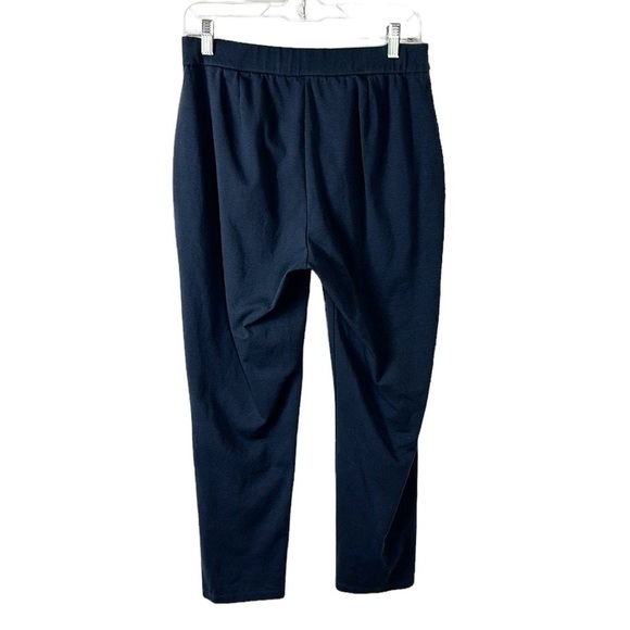 Eileen Fisher Stretch Ponte Ankle Pant Women's S Blue Zip Closure Straight Leg - Picture 3 of 11